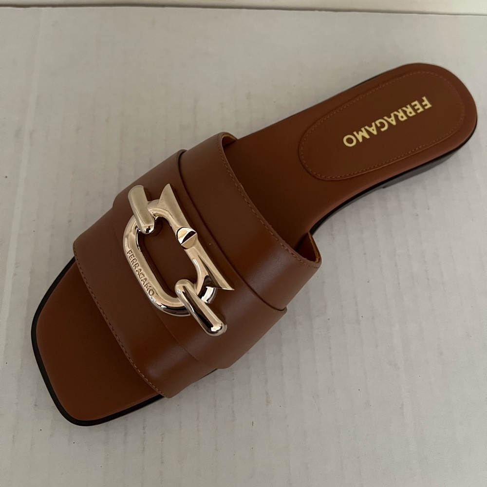 Ferragamo Priscilla Slip On Slide Sandals - Picture 8 of 16
